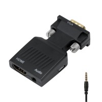 HDMI Female to VGA Male and AUX OTG Adapter